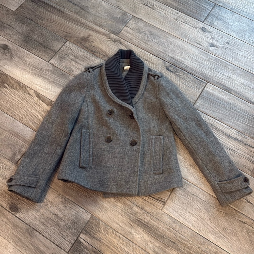 EUC J. Crew wool blend coat, sz S